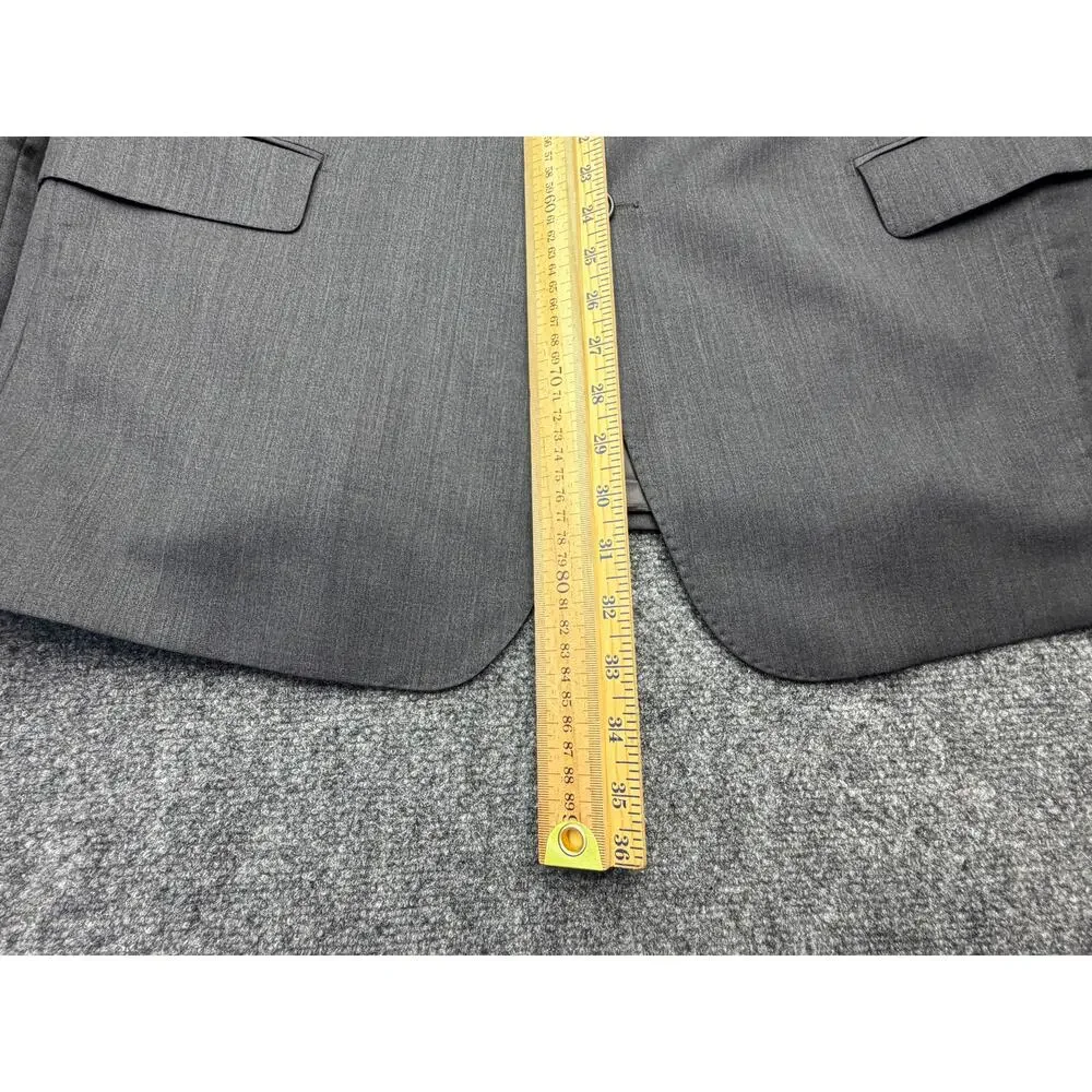 Saks Fifth Avenue Ermenegildo Zegna Cloth Blazer 46R Wool Silk Italy Slim Fit